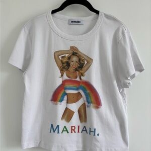 Daydreamer White Rainbow Mariah Tee